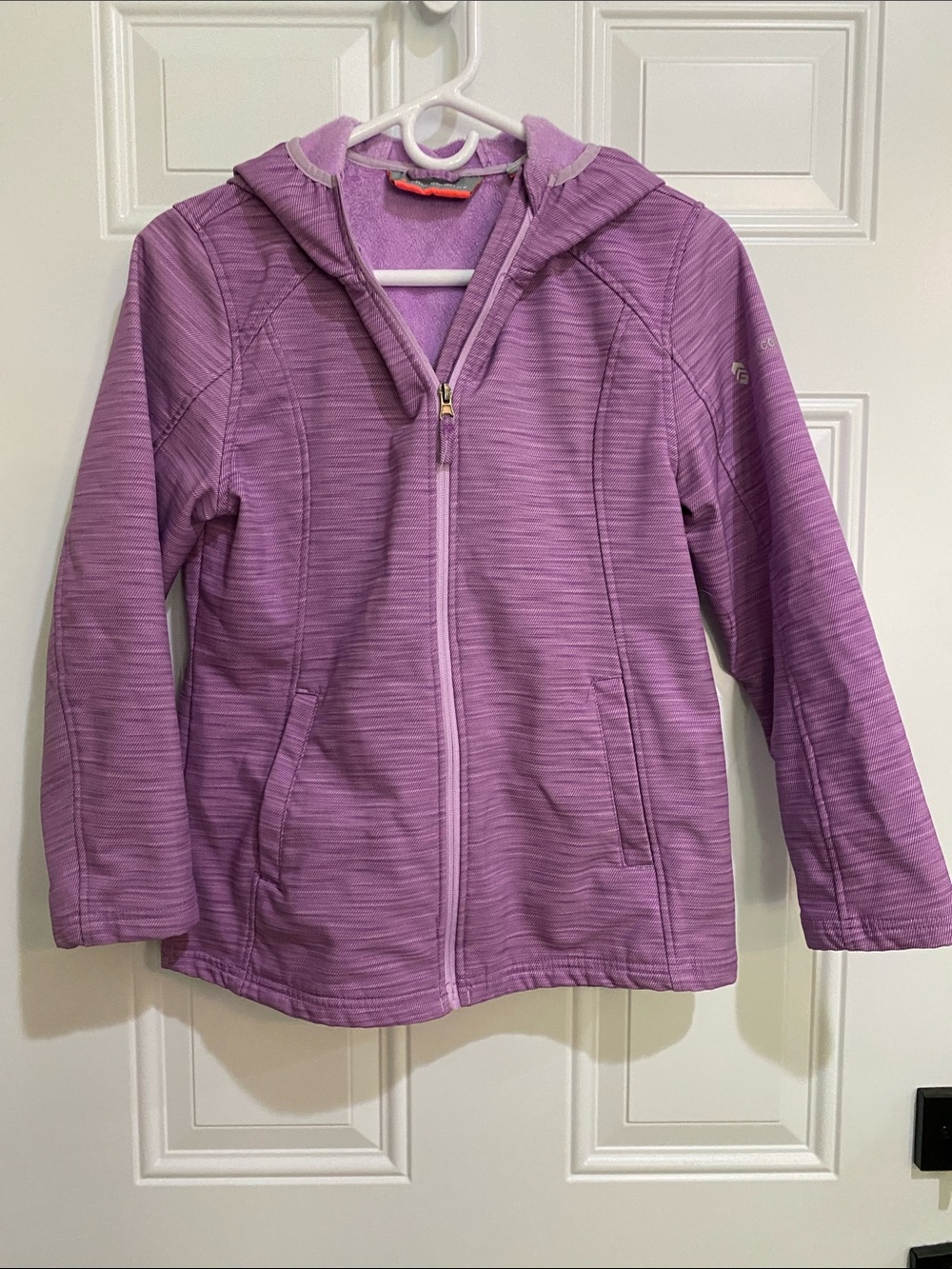 Free Country Girls' Lavender Hooded Zip Jacket